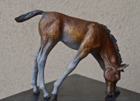bronze horse sculpture watch me