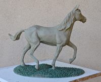 the making of look at me bronze horse sculpture