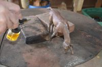 the making of bronze horse sculpture watch me