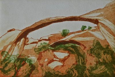 landscape arch etching