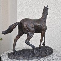 look at me bronze horse sculpture
