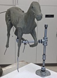 the making of follow me bronze horse sculpture