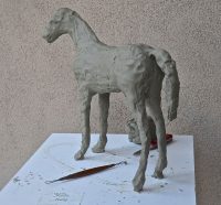 the making of lantinus bronze horse sculpture