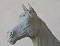 the making of look at me bronze horse sculpture