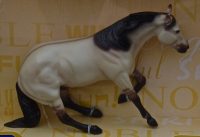 Plastic model of horse to be bronzed